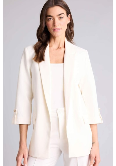 Defacto - Oversıze Basıc Blazer Ceket C3215AX26SM Beyaz