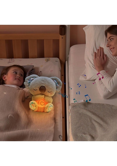 Koala Nefes Alabilen Uyku Arkadaşı 25cm Müzikli Nefes Alan Tam Fonksiyonlu