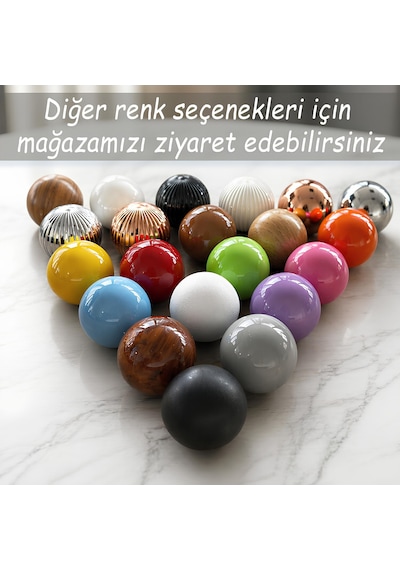 Sert Plastik Düğme Yuvarlak Top Açık Ahşap Rengi Dolap Mobilya Mutfak Dolabı Çekmece Kulbu Kulpu Kulplar