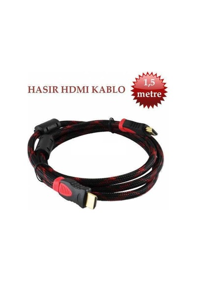 Örgülü Altın Uçlu HDMI Kablo 1.5 M