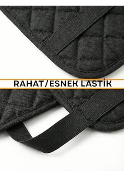 Beylini 2 Adet Araç Içi Koltuk Arkası Koruyucu Toz Engelleyici Suya Dayanıklı Şık Tasarım Oto Araba Koltuk Arkası Kılıfı 45x65 Cm Abanoz - Beyaz