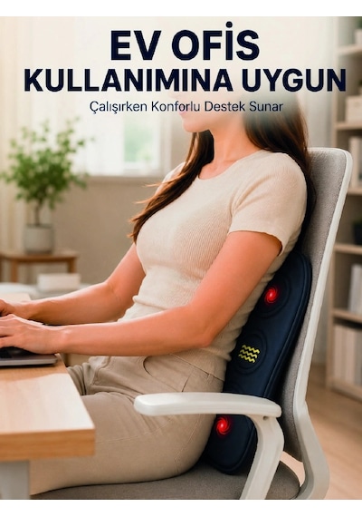 Zenvia Bel Destek Minderi Isıtmalı Masaj Özellikli Günlük Kullanım Znv2026