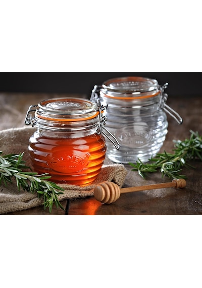 Kilner Ahşap Kepçeli Bal Kavanozu 400 ML