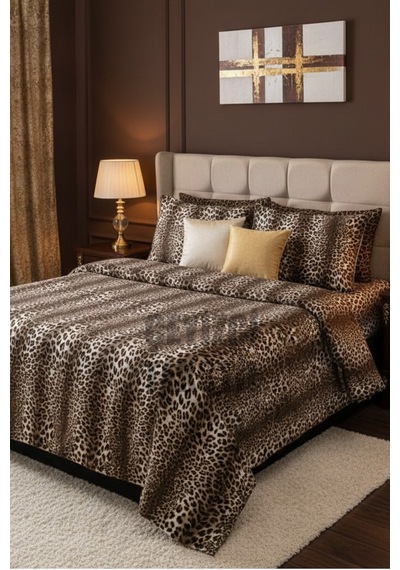 Çift Kişilik Nevresim Takımı Leopar STANDART
