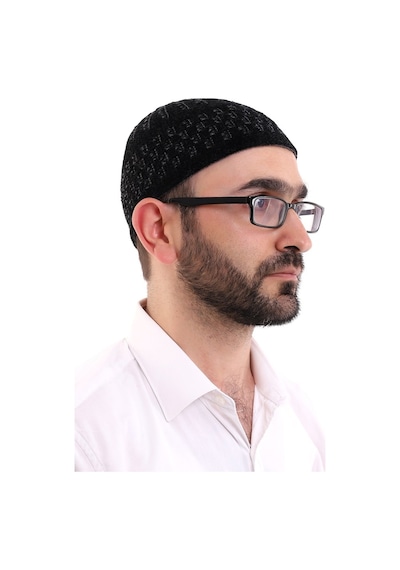 Kışlık Kadife Takke - Siyah