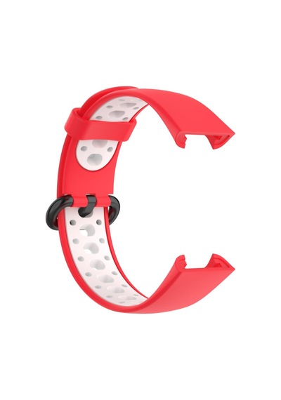 Redmi Watch 2 Spor Delikli Kordon - Kırmızı-beyaz