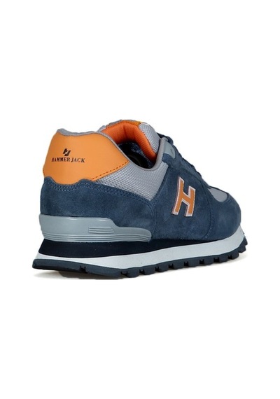 Hammer Jack Hakiki Deri Kot Mavi-Turuncu Kadın Ayakkabı 102 19250 - 550982151