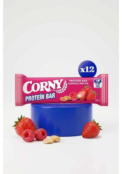Corny Protein Bar Kırmızı Meyve 45gr X 12 Adet
