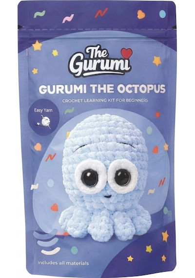 Yeni Başlayanlar İçin Ahtapot Amigurumi Örgü Kiti