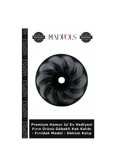 Premium Hamur İşi Ev Hediyesi Fırın Ürünü Göbekli Kek Kalıbı - Fırıldak Model - Döküm Kalıp Diğer