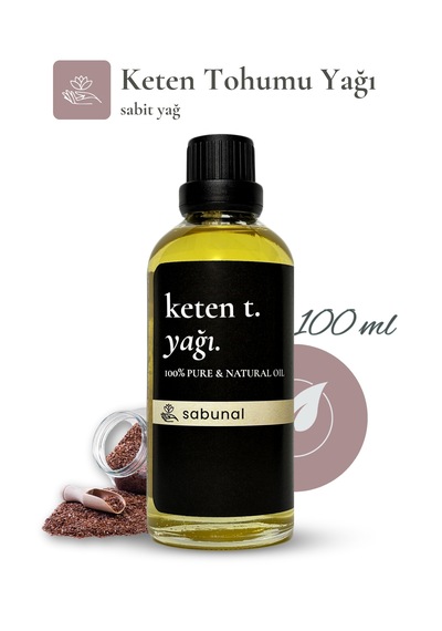 Sabunal Keten Tohumu Yağı 100 ML Cilt Nemlendirici Ve Sebum Dengeleyici