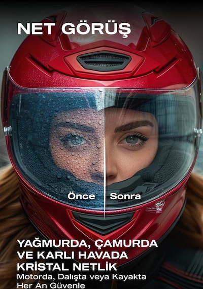 Goglide Kask Ve Gözlük Nano Yüzey Koruyucu-su İtici-nano Yağmur Kaydırıcı-1 Yıl Dayanım-10ml