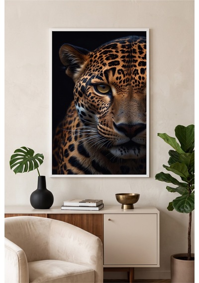 Beyaz Ahşap Çerçeveli Leopar Temalı Duvar Tablosu Tekli Set Siyah Kahverengi Hayvan Desenli Modern Dekorasyon Kabartma Görünümlüdür Beyaz Beyaz Ahşap Çerçeveli Leopar Temalı Duvar Tablosu Tekli Set Siyah Kahverengi Hayvan Desenli Modern Dekorasyon Kabartma Görünümlüdür Beyaz