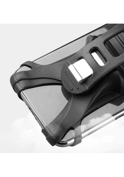 Baseus Miracle Bicycle Mounts Bisiklet Motosiklet Telefon Tutucu (475035093)-Siyah