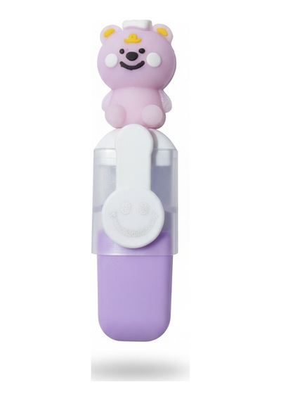 Sevimli Mini Fosforlu Keçeli Kalem-6lı Set-mini Ayıcık Başlıklı-fosfor04