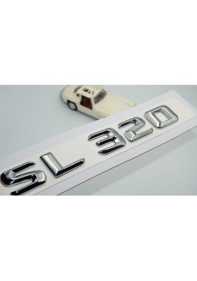 Sl 320 Bagaj Krom Metal 3m 3d Yazı Logo Uyumlu