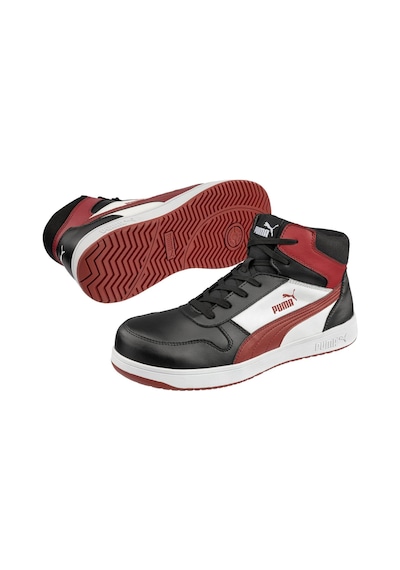 Puma Safety Frontcourt Mid S3l Esd Kompozit Burun Hafif - Isıya Dayanıklı İş Ayakkabısı Beyaz