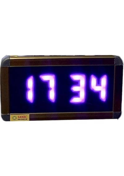Dijital Led Duvar Ve Masa Saat Derece Ve Nem - Pembe Kasa Ölçüleri: 7x17 Cm