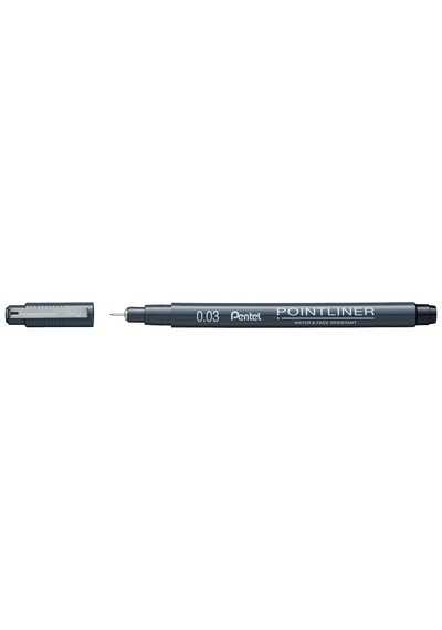 Pentel Pointliner Fiber Uçlu Teknik Çizim Kalemi 0.03mm