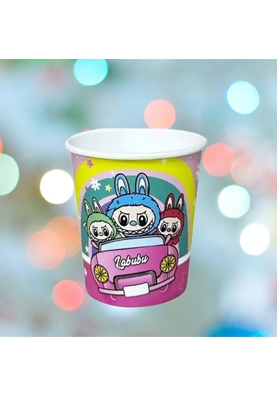 Bardak Labubu 8li Karton Bardak 7 Oz