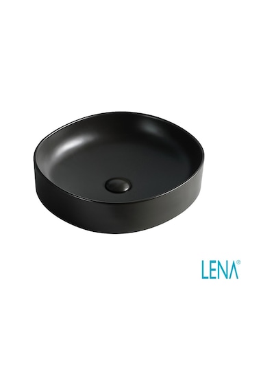 Lena EY-4711MS Tezgahüstü Lavabo Mat Siyah - Siyah