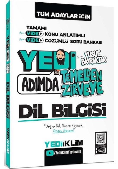 Yediiklim Tüm Adaylar İçin Yedi Adımda Temelden Zirveye Dil Bilgisi Video Konu Anlatımlı Video Çözümlü Soru Bankası