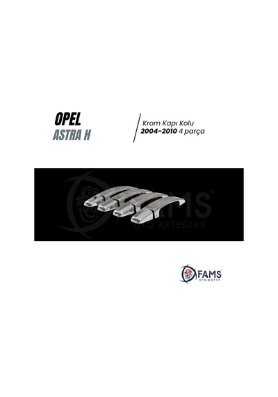Opel Astra H Krom Kapı Kolu 4 Kapı 2004-2010 P. Çelik