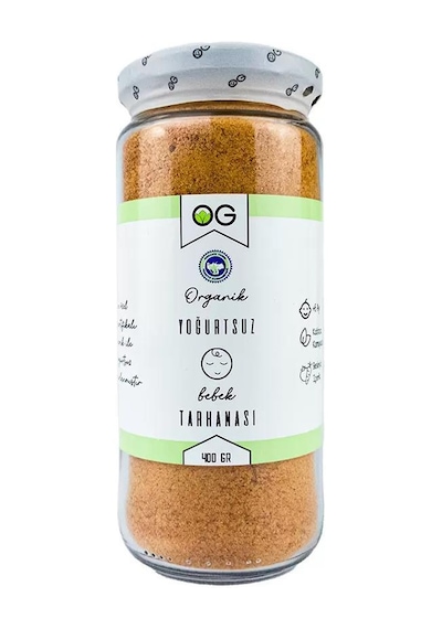 Organik Yoğurtsuz Bebek Tarhanası 400gr