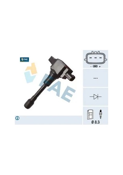Ateşleme Bobini Juke 10 Mıcra Iv 10 Note 06 12 Qashqaı 07 13 X-traıl Iıı 13 Infınıtı Fx37-fx50-g3 Fae 224481kt0a