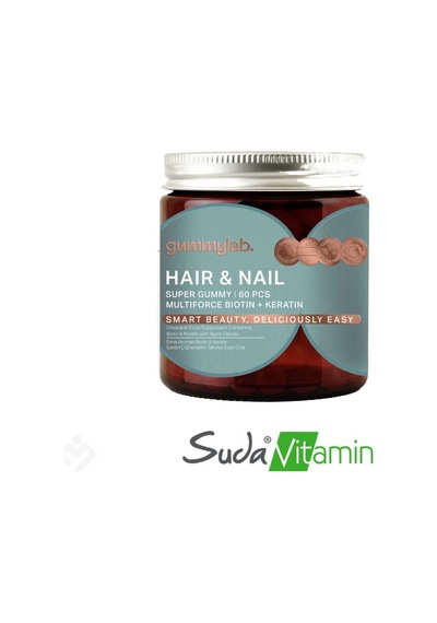 Suda Vitamin Gummylab Hair And Nail 60 Çiğnenebilir Form