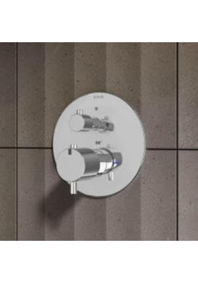 Origin Ankastre Termostatik Banyo Bataryası A42671 V-box Sıva Üstü Grubu - Krom Çok Renkli