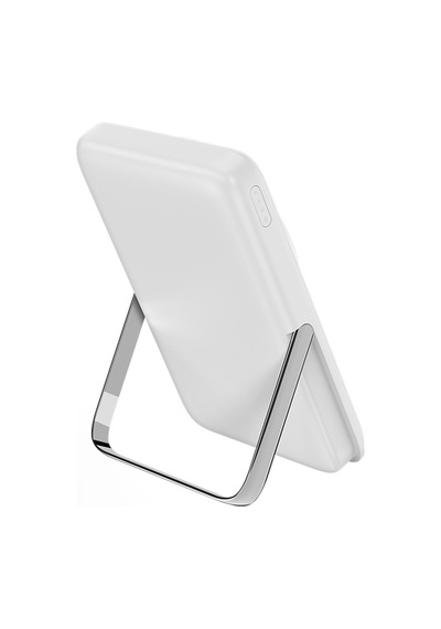 Wiwu Wi-p011 Gentleman Serisi Led Işık Göstergeli Standlı Kablosuz Powerbank 10.000mah 15w Beyaz BEYAZ