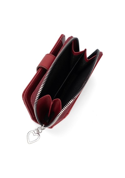 Newish Polo Kadın Kağıt Para Bölmeli Kartlık Ve Cüzdan - New411 Bordo