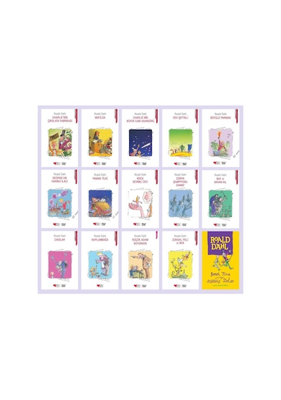Roald Dahl Charlienin Çikolata Fabrikası Seti 15 Kitap