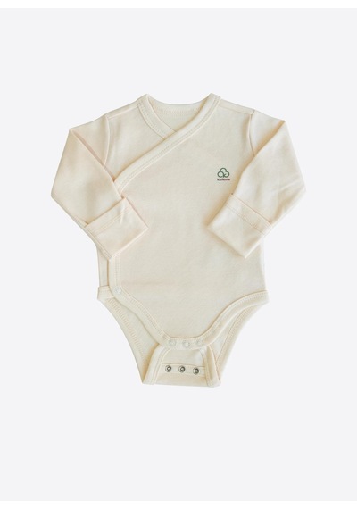 Kitikate Organik New Basic Uzayan Kruvaze Uzun Kol Body Natural Naturel