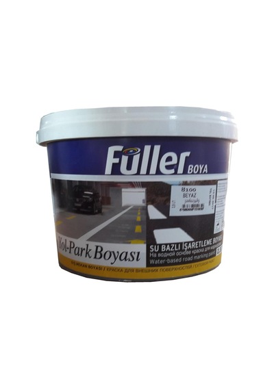 Füller Beyaz Yol Çizgi Boyası 2,5 Litre Su Bazlı