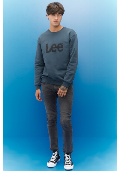 Lee Regular Fit Normal Kesim %100 Pamuk Sıfır Yaka Sweatshirt L80X003 Çok Renkli