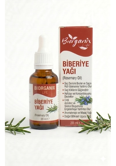 Life %100 Saf Biberiye Yağı 20 Ml Soğuk Sıkım, Doğal & Katkısız