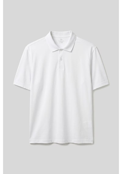 Tommy Life Beyaz Polo Yaka Büyük Beden Battal Erkek T-shirt - 88511