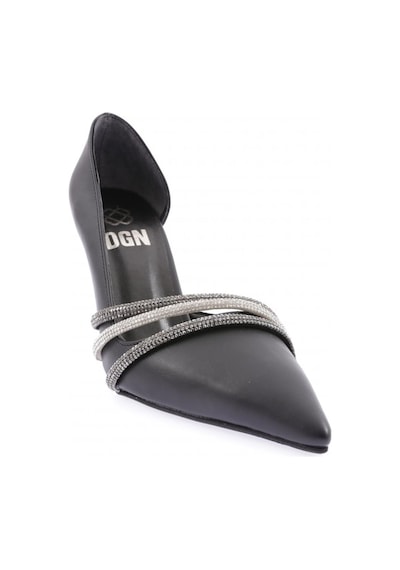 Dgn Ysf-07-23y Kadin Silver Taş Bantli Abiye Ayakkabi YSF-07-1563-R1534 Siyah
