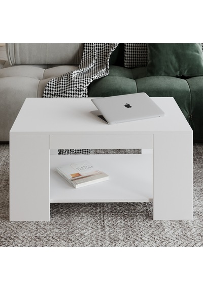 Lina Orta Sehpa – Modern Minimal Tasarım Beyaz