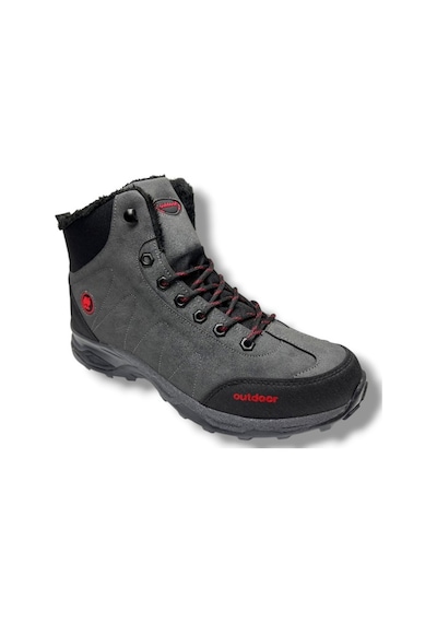 Jagulep 4058-26 Anatomik İçi Kürklü Outdoor Erkek Bot Füme Siyah 45-47 Füme