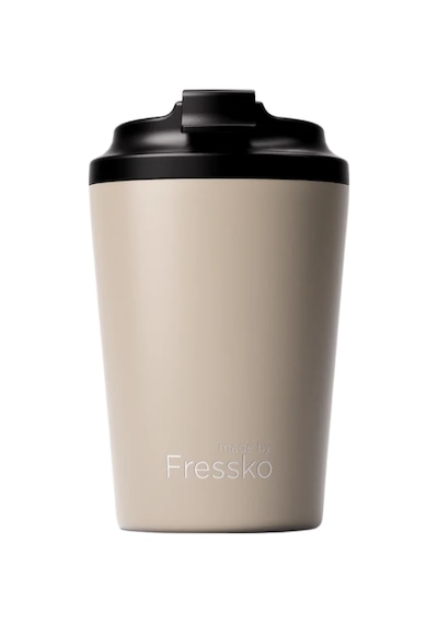 Made By Fressko Camino Yeniden Kullanılabilir Kahve Bardağı, Yalıtımlı Termal Kupa, 340 Ml, Krem