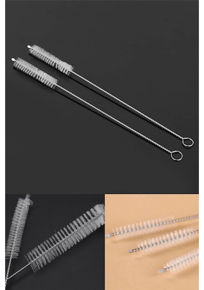 Pratik Cam Ve Metal Krom Pipet Temizleme Fırçası Pipet Temizlik Fırçası - 1 Adet