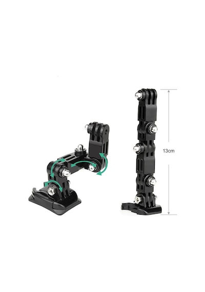 Knmaster Tüm Aksiyon Kameralara Uyumlu Ayarlanabilir J Hook Uzun  Model