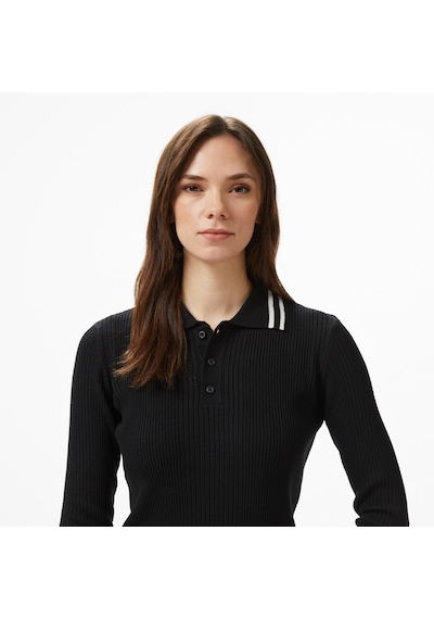 Nautica Kadın Siyah Classic Fit Uzun Kollu Polo Yaka T-shirt Düz 57k113t Siyah Nautica Kadın Siyah Classic Fit Uzun Kollu Polo Yaka T-shirt Düz 57k113t Siyah
