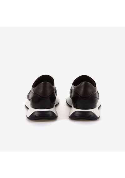 Mocassini Gold Hakiki Deri Erkek Spor & Sneaker Ayakkabı 73702 Siyah-kahve Geyik