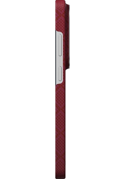 Galaxy S26 Ultra Kılıf M-safe Uyumlu Aramid Fiber Pitaka Harvard University Serisi Kapak Kırmızı