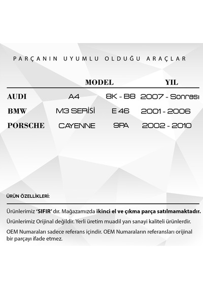 BMW 3 Serisi E46 (Coupe) için Ayna Motor Dişlisi