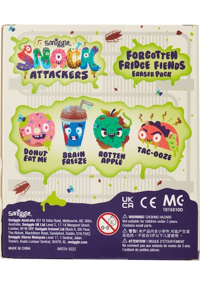 Smiggle - Snack Attackers 4lü Silgi Paketi